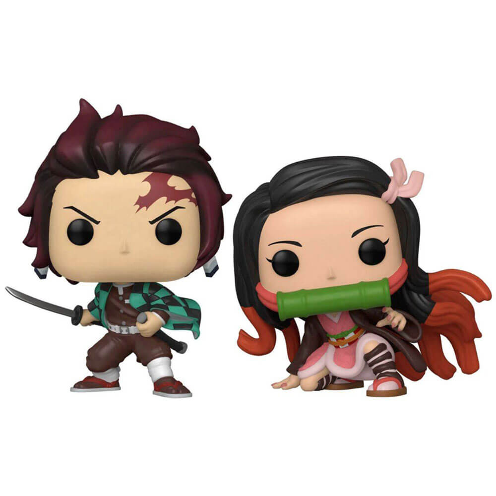 Demon Slayer Tanjiro & Nezuko Us Exclusive Pop! Paquet de 2