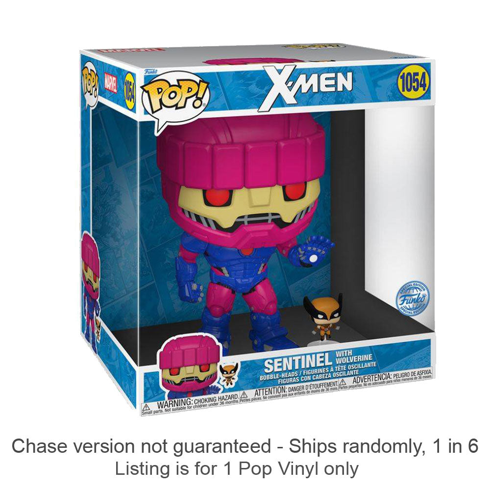 X-Men Sentinel avec Wolverine 10 "Pop! Vnyl Chase expédie 1 sur 6