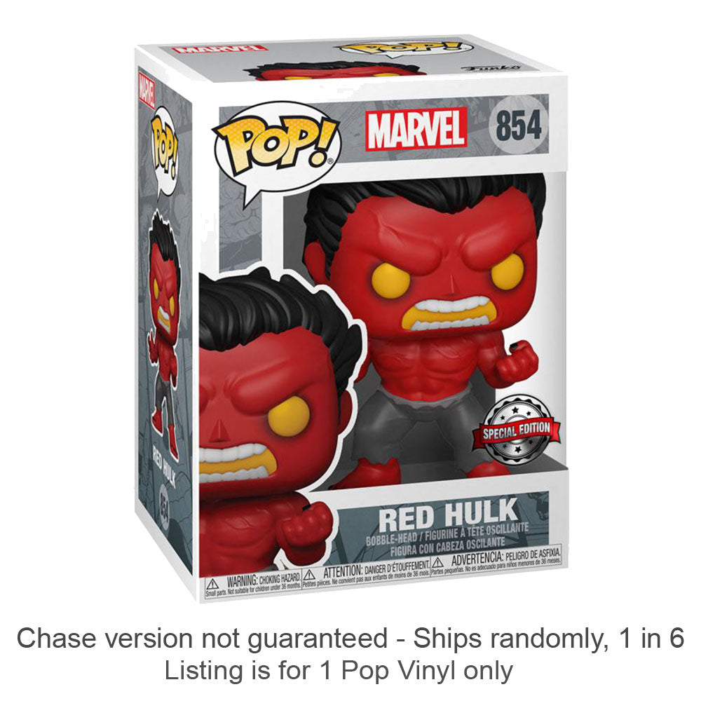 Red Hulk Us Pop exclusif! Chase en vinyle expédie 1 sur 6