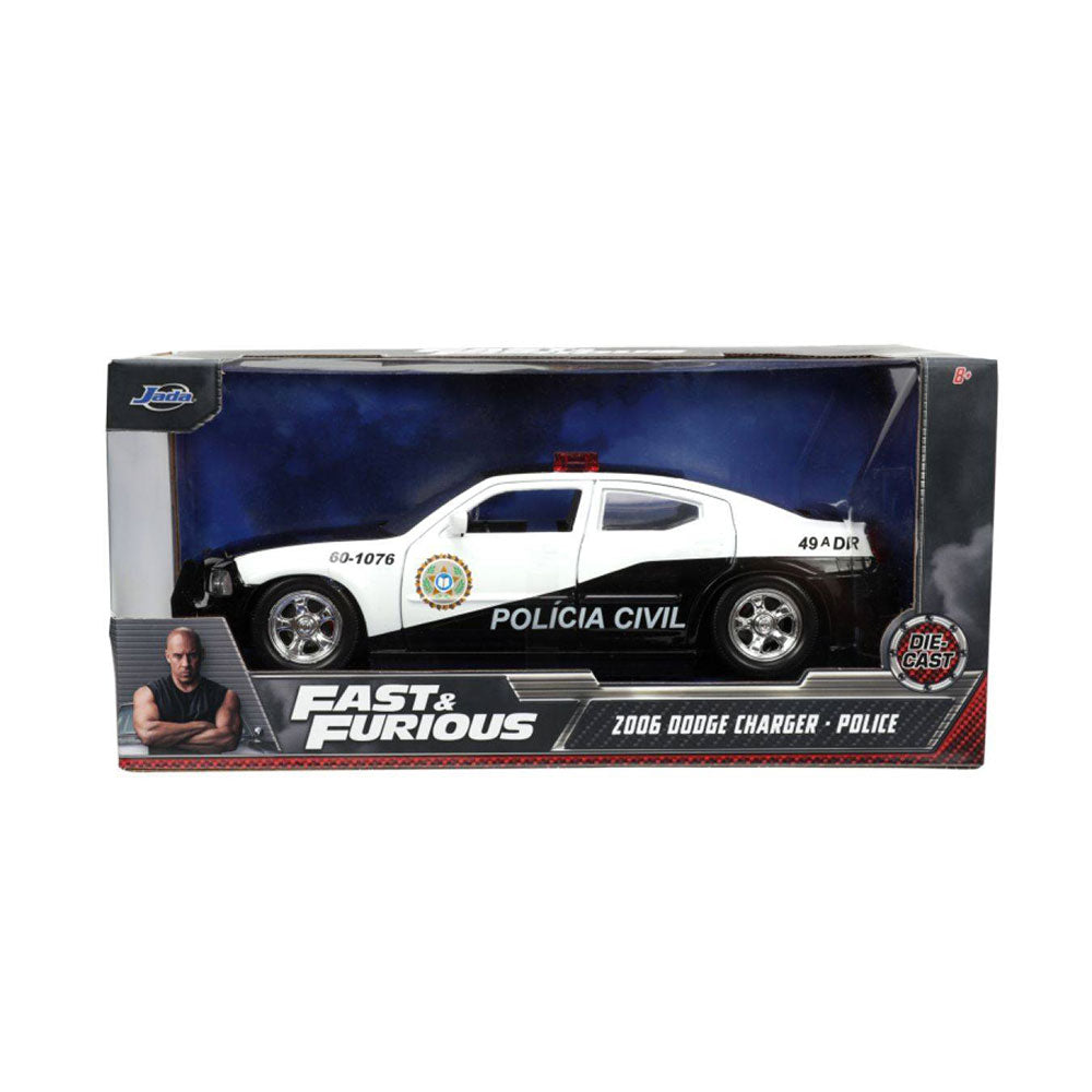 Fast & Furious 2006 Dodge Charger Police Car 1:24 Échelle