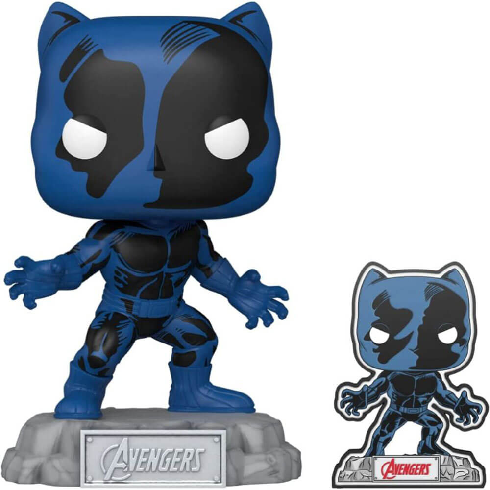 Black Panther Avengers 60th US exclusif pop! Vinyle avec broche