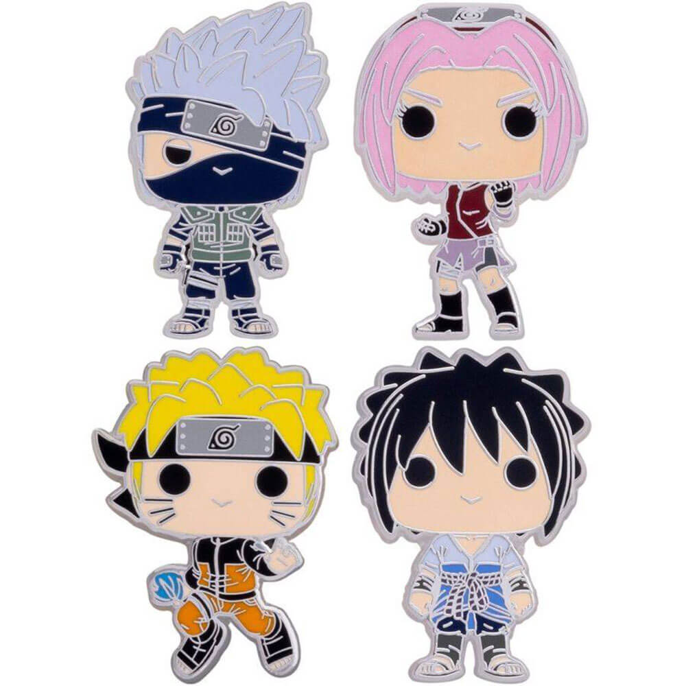 Naruto Team 7 ENAMEL PIN 4-PACK