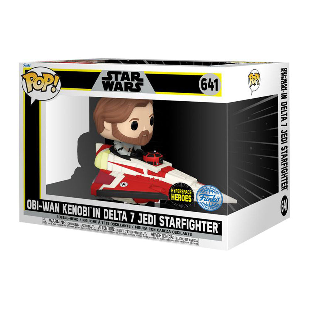 Star Wars: The Clone Wars Obi-Wan dans Delta 7 US Ex Pop! Monter
