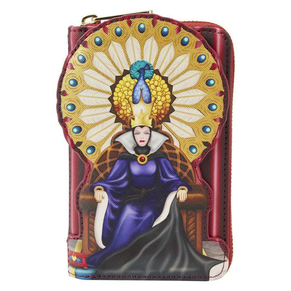 Blanche-Neige 1937 Evil Queen Throne Zip autour du portefeuille