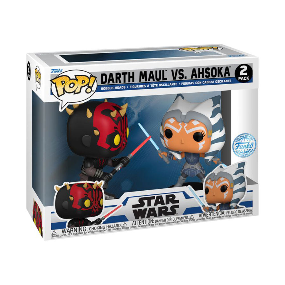 Star Wars: Clone Wars Maul vs Ahsoka US exc. Populaire! Paquet de 2