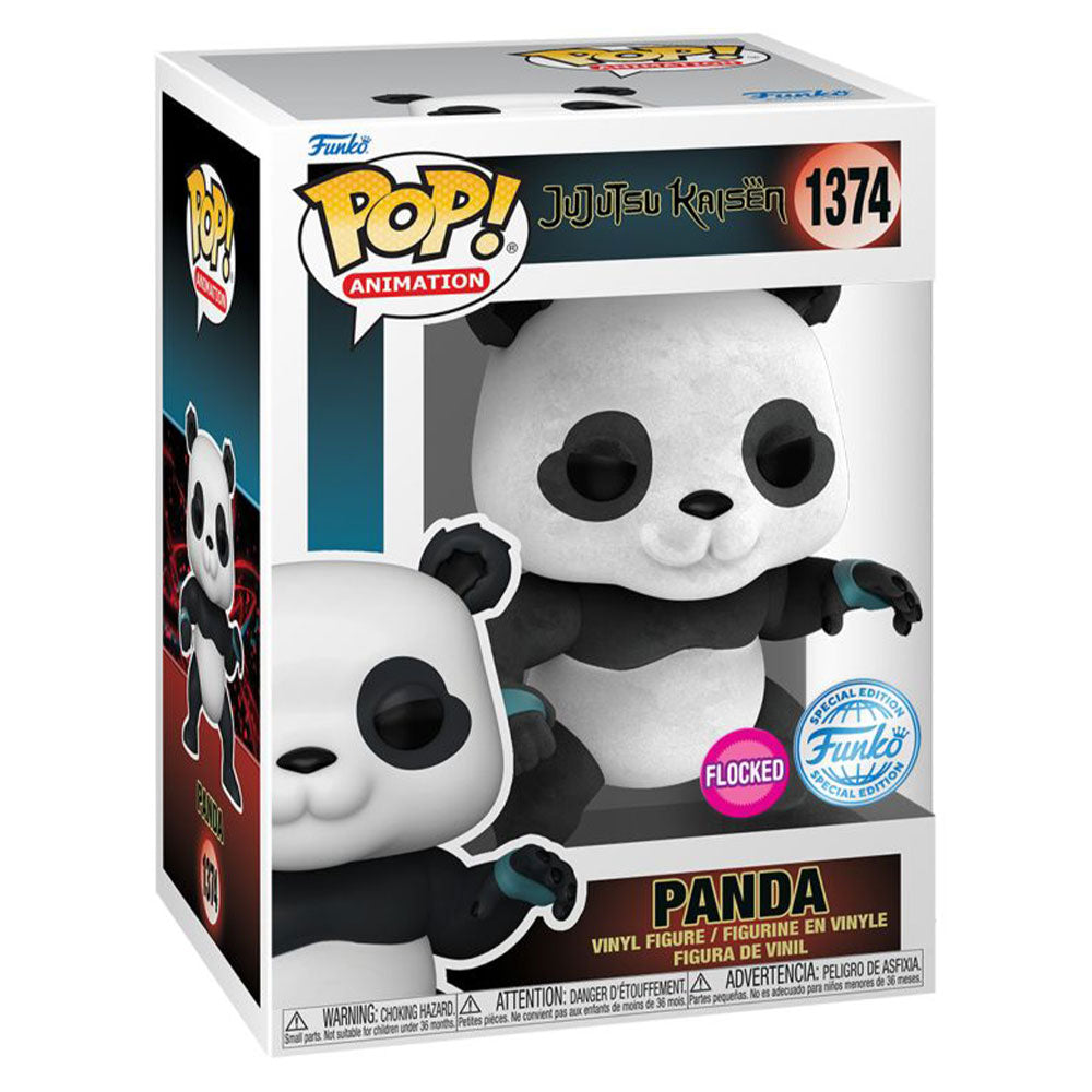 Jujutsu Kaisen Panda US Ecclusive Flocké Pop! Vinyle