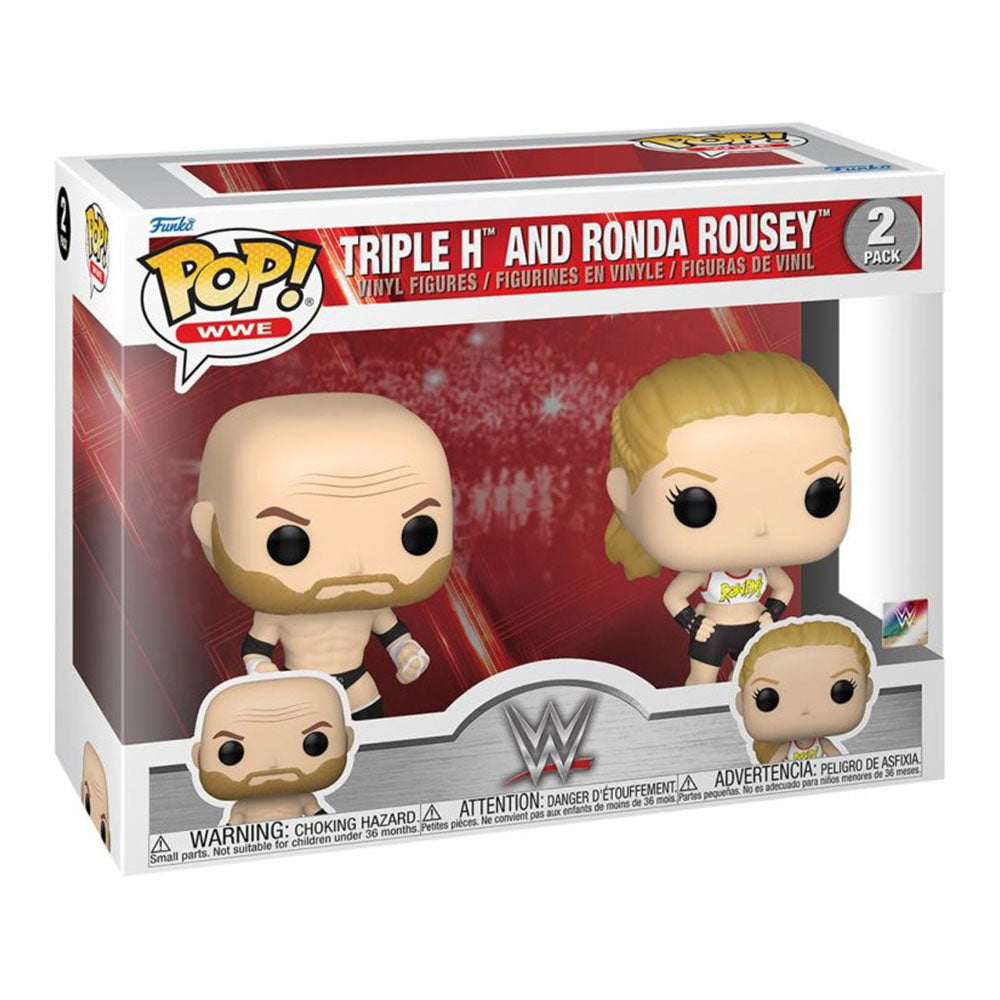 WWE Rhonda Rousey & Triple H Pop! Paquet de 2
