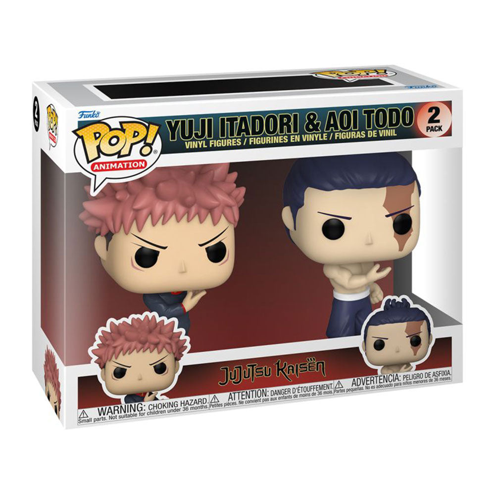 Jujutsu Kaisen Yuji Itadori & aoi todo pop! Vinyl 2 pack
