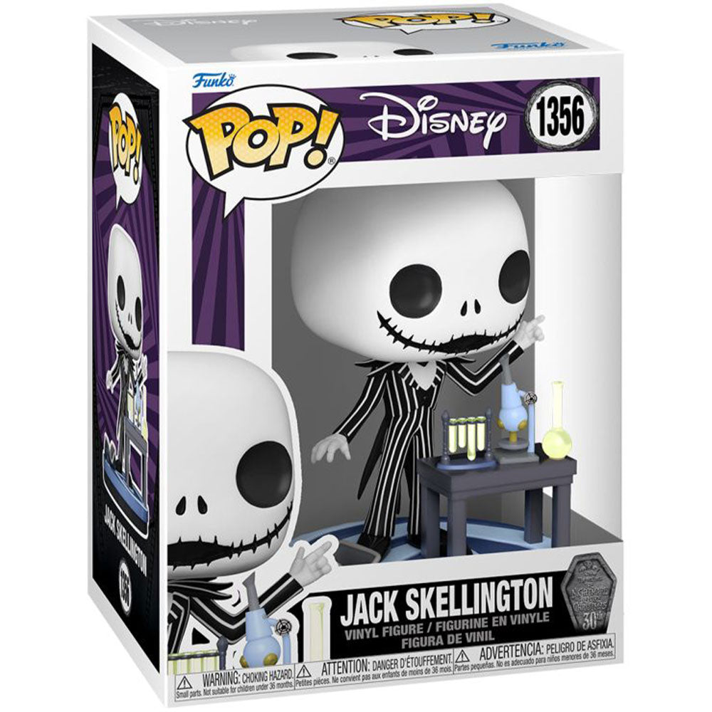 TNBC Jack Skellington en laboratoire 30th Anniv Pop! Vinyle