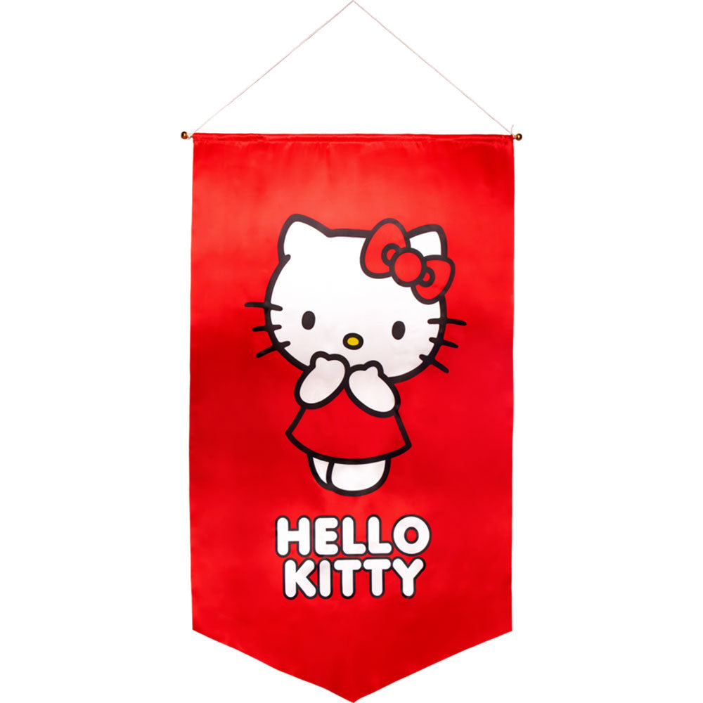 Banner rouge Hello Kitty