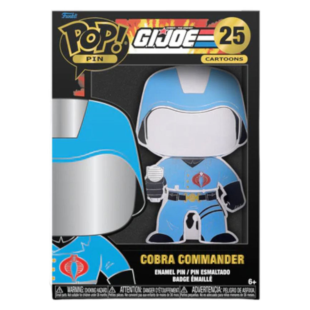 G.I. Joe Cobra Commander 4 "POP! PIN ENAMEL