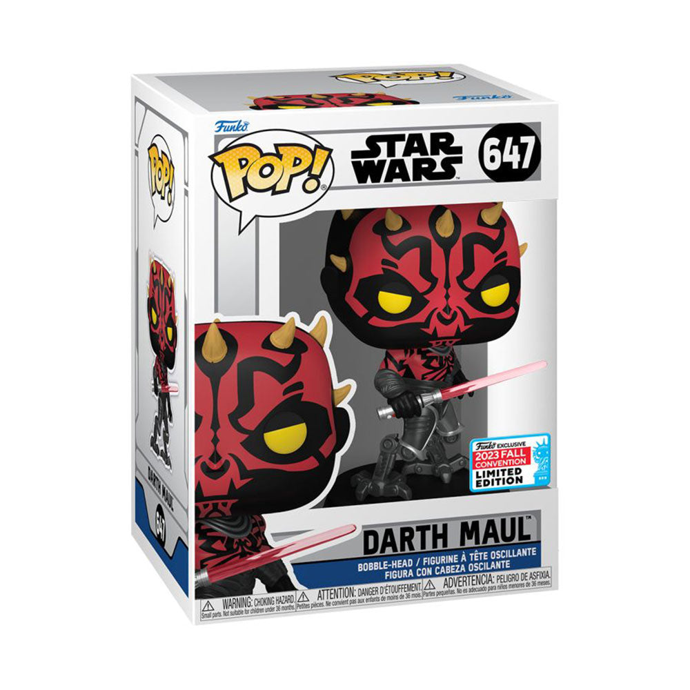 Star Wars Cybernétique Dark Maul Pop! Vinyl NYCC 2023 US Exc.