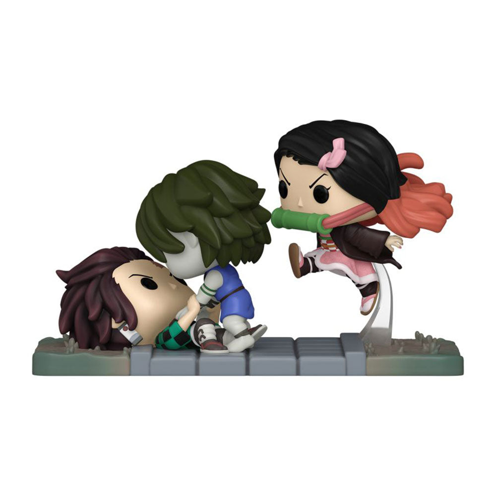 Demon Slayer Tanjiro & Nezuko vs Temple Demon Us Pop! Moment