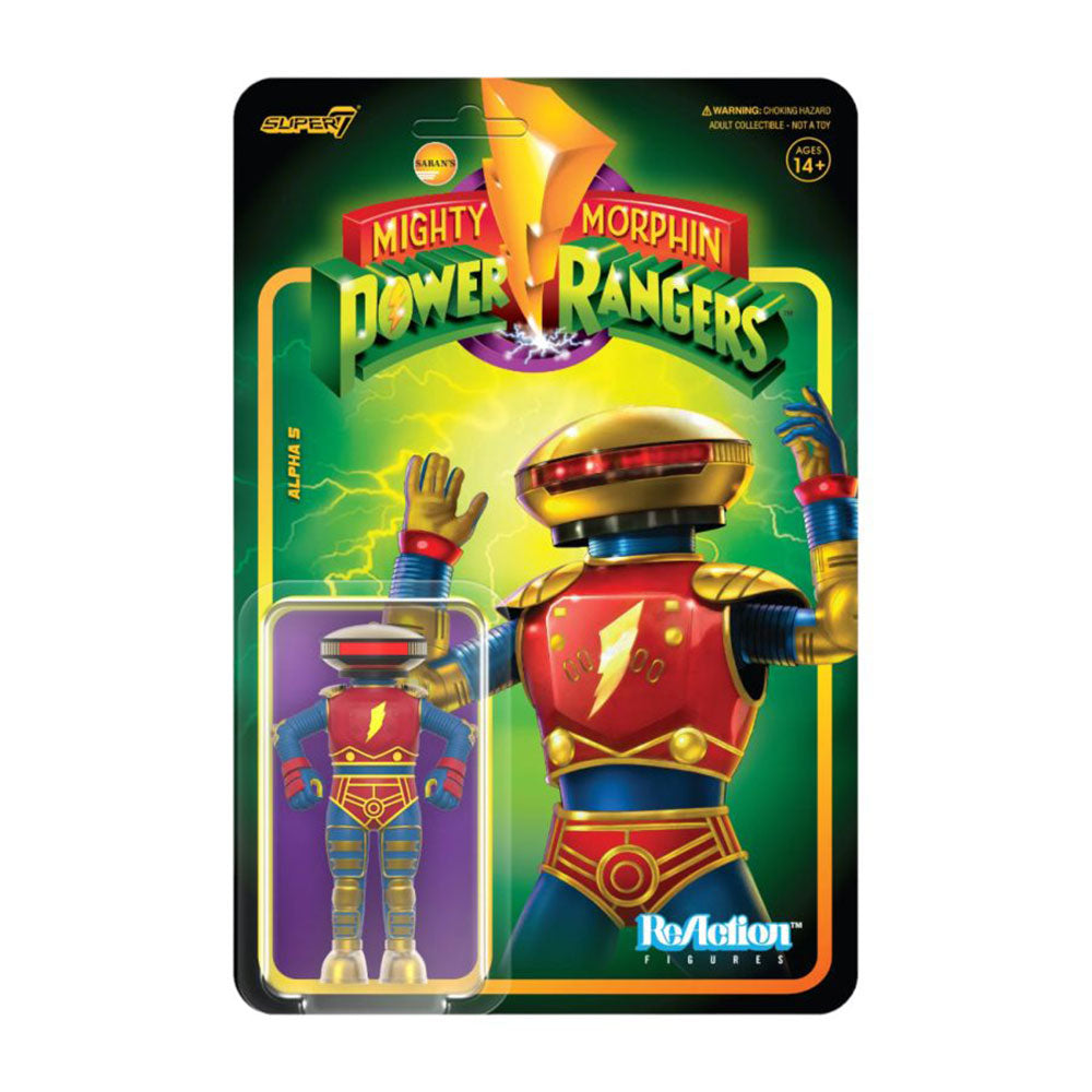 Power Rangers Alpha 5 Réaction 3,75 "Figure d'action
