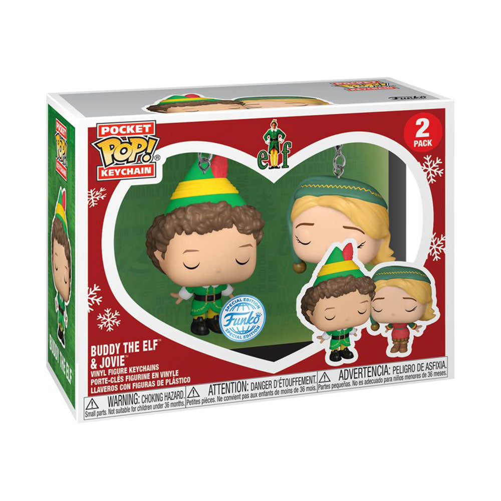 Elf Buddy & Jovie Us Exclusive Pop! Porte-clés 2
