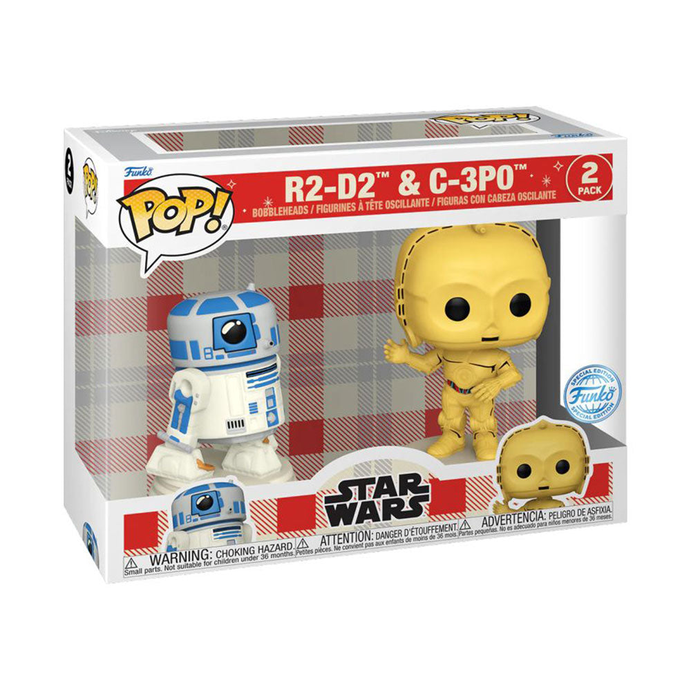 Star Wars: D100 R2-D2 & C-3PO rétro réinventé nous pop! 2pk