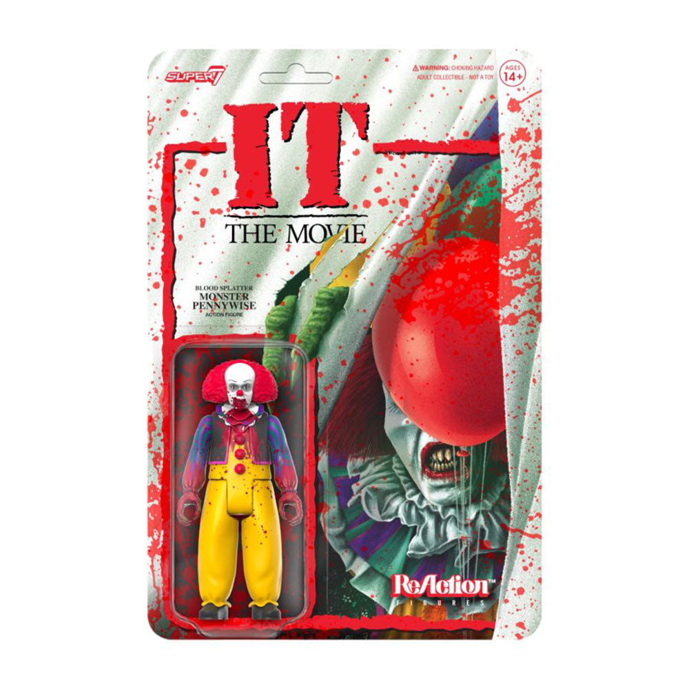 It 1990 Bloody Pennywise Reaction 3,75 "Action Figure