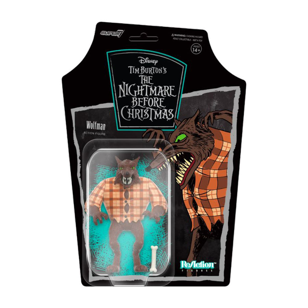 La réaction de Nightmare Before Christmas Wolfman 3,75 "Figure