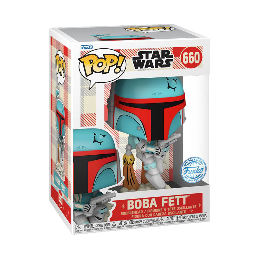 Star Wars: D100 Boba Fett rétro repensé pop! Vinyle