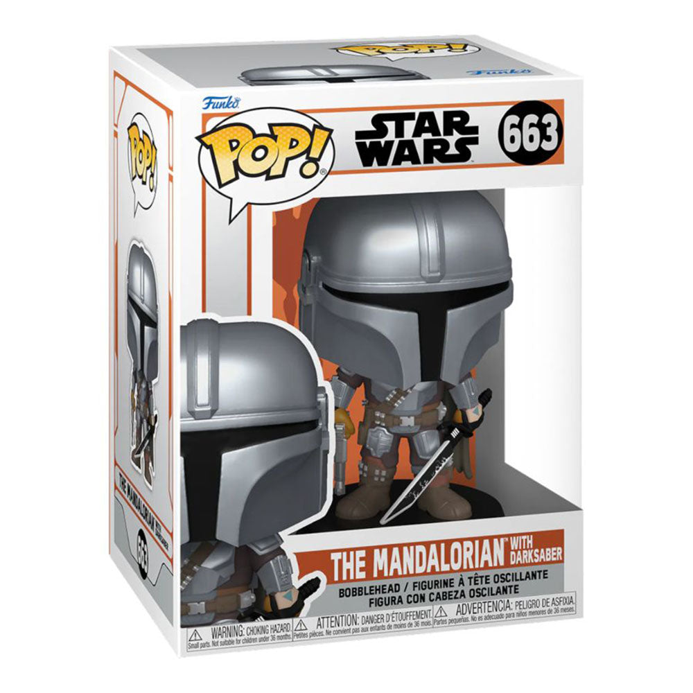Star Wars: Mandalorien Mandalorien avec Darksaber Pop! Vinyle