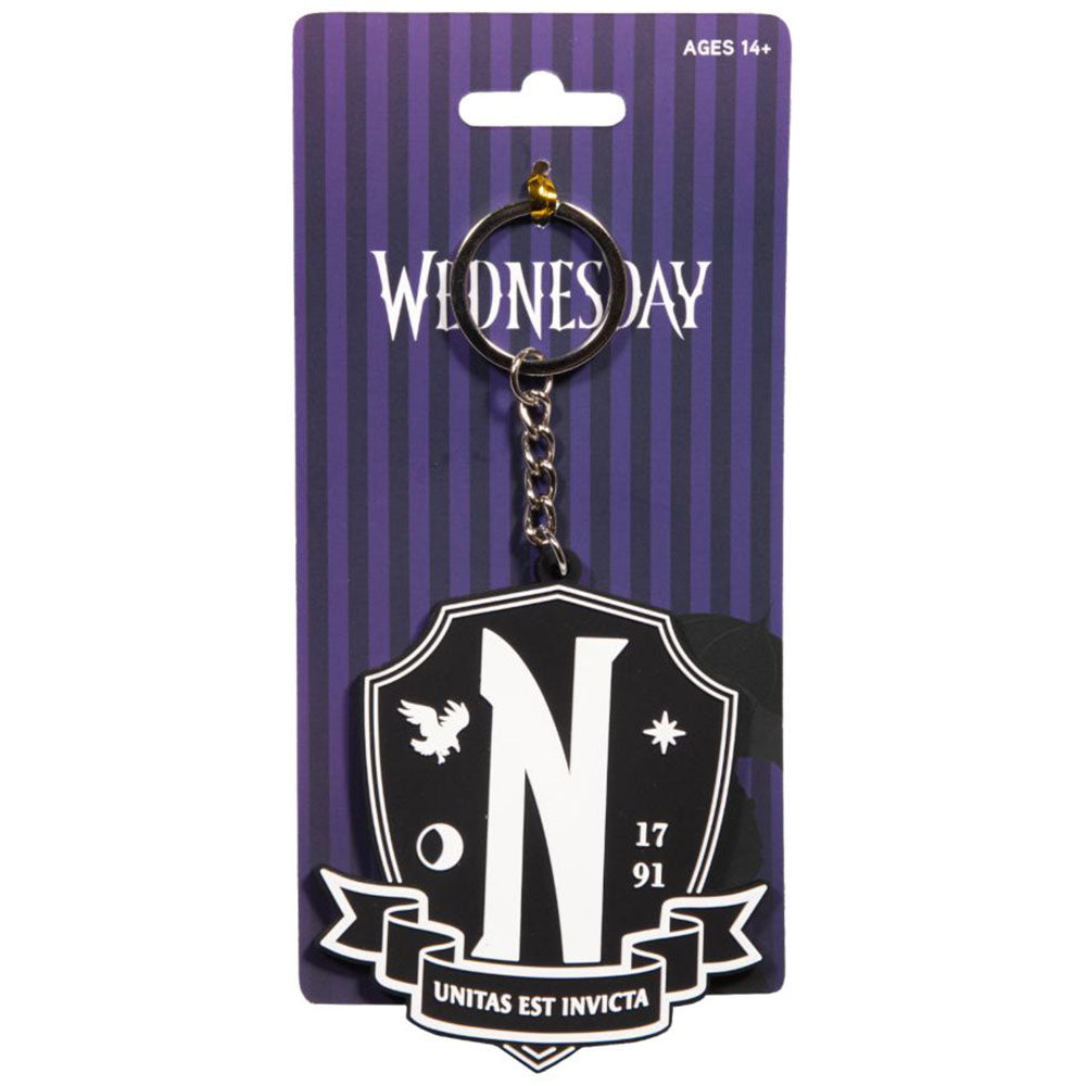 Mercredi Nevermore Crest Keychain