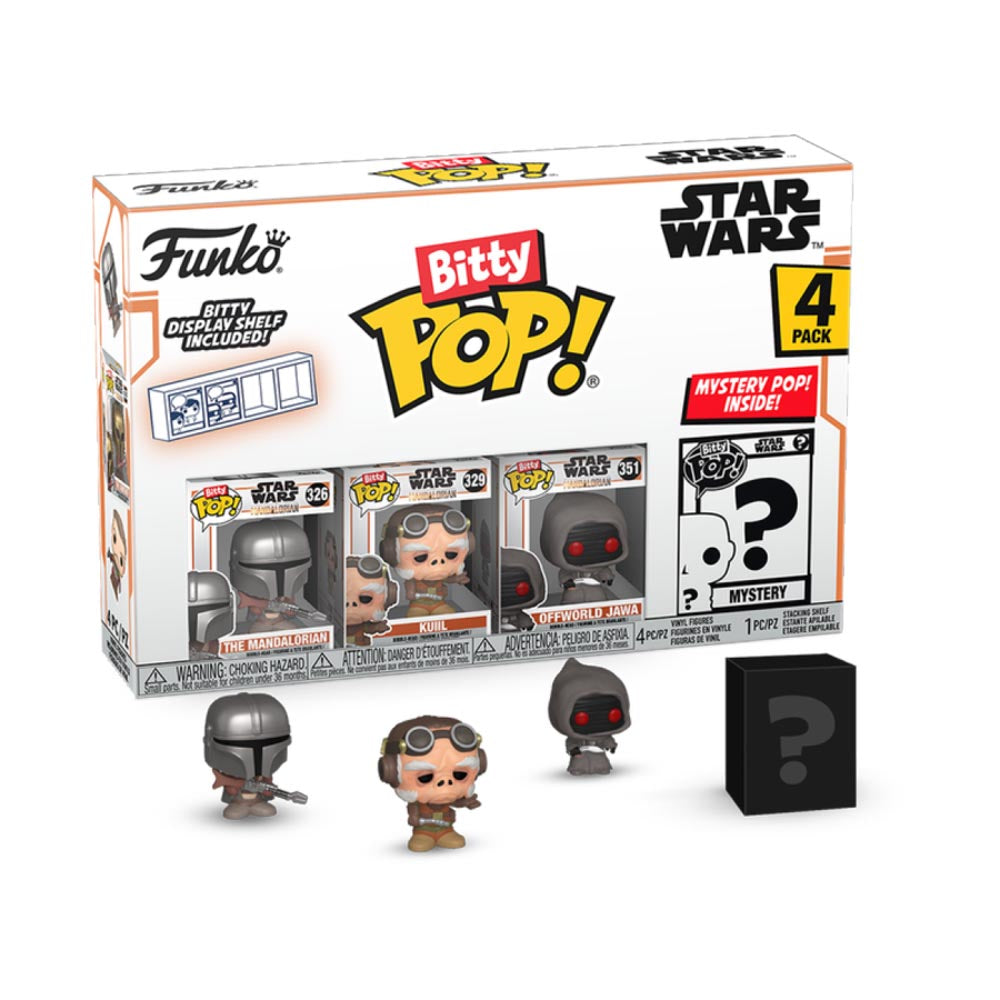 Star Wars: The Mandalorian Din Djarin Bitty Pop! Pack de 4