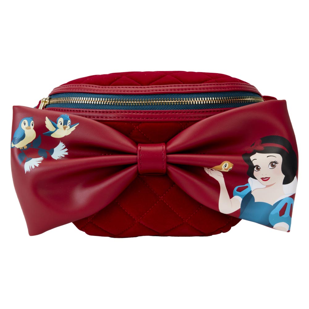Blanche-Neige 1937 Sac à ceinture en velours à arc classique