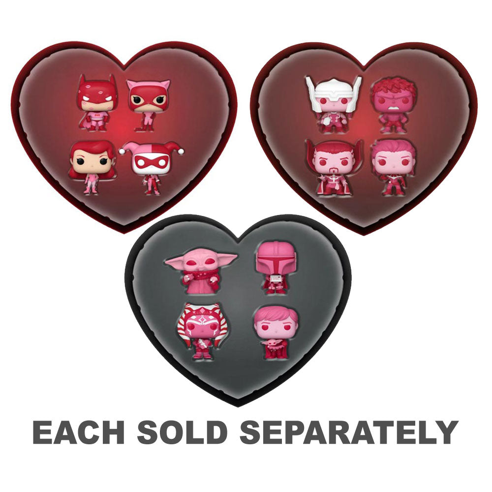 Valentines Pink Us Ex. Pocket Pop! Boîte à coeur 4pk