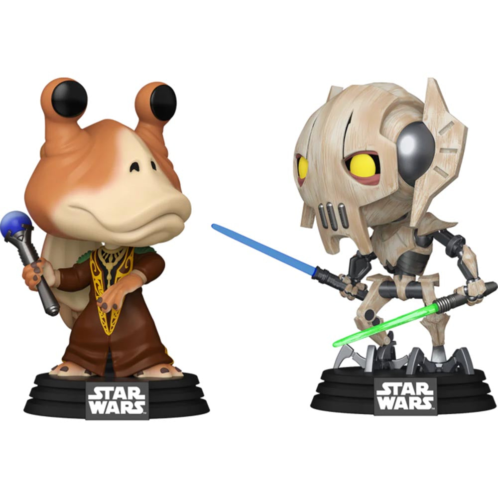 Clone Wars Jar Jar Binks vs General Grievous Us Ex. Populaire! 2pk
