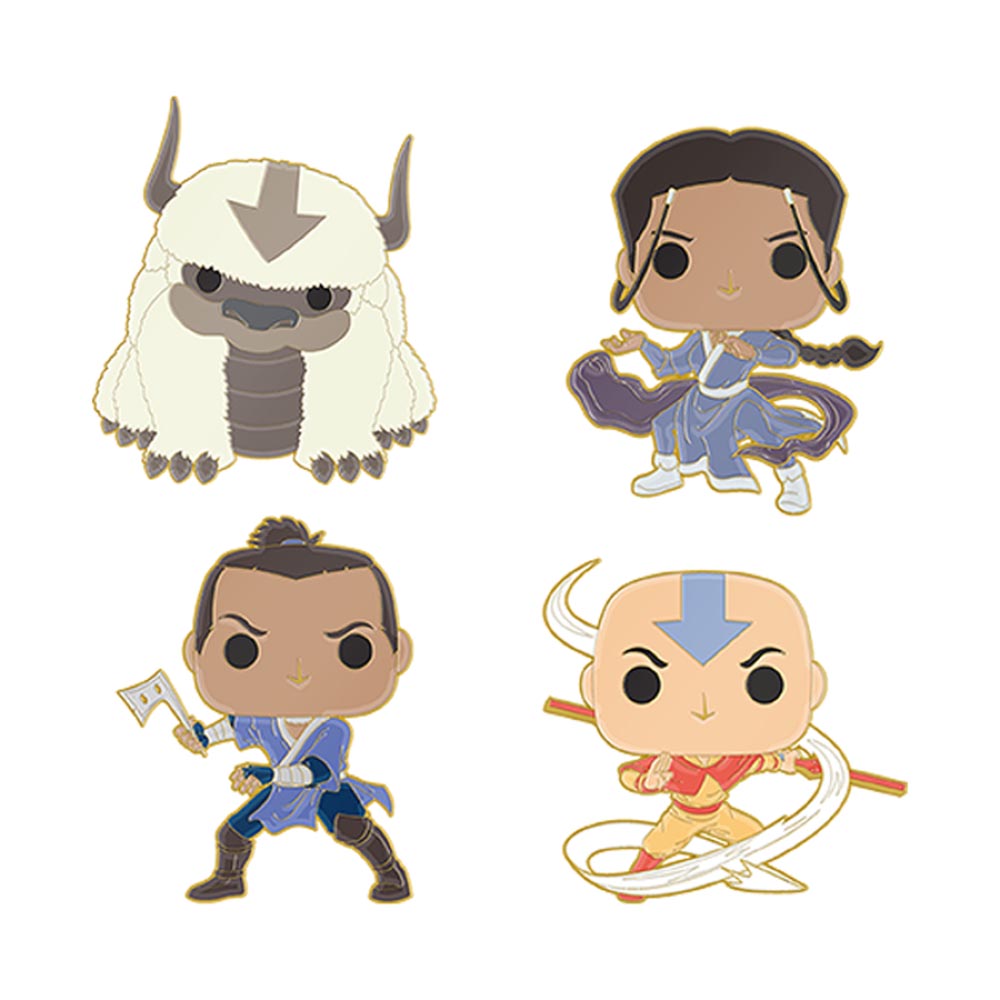 Avatar The Last Airbender Caractères 4 PIN PIN SET