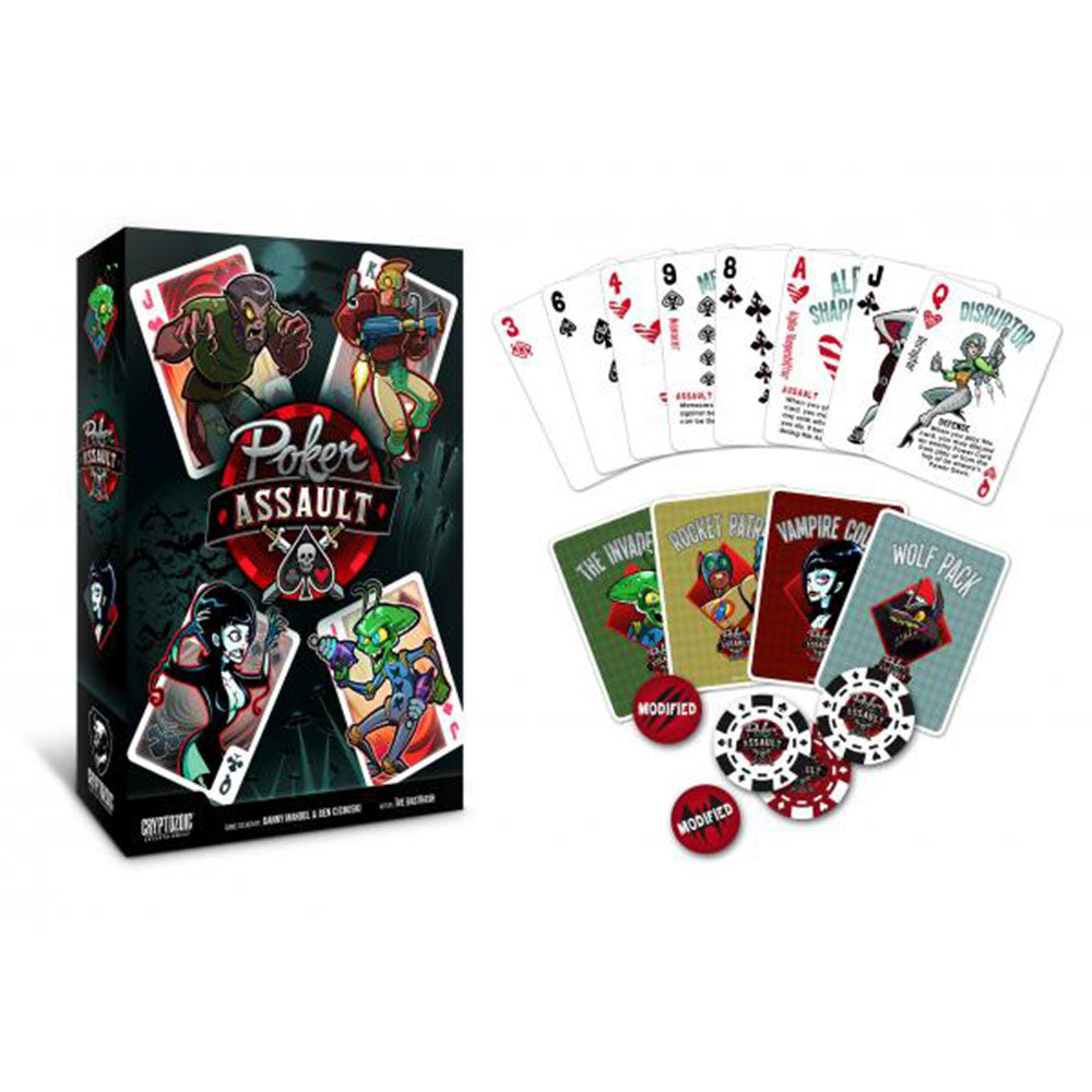 Jeu de cartes d'assaut de poker