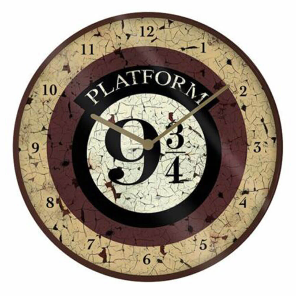 Plate-forme Harry Potter 9 3/4 horloge murale analogique