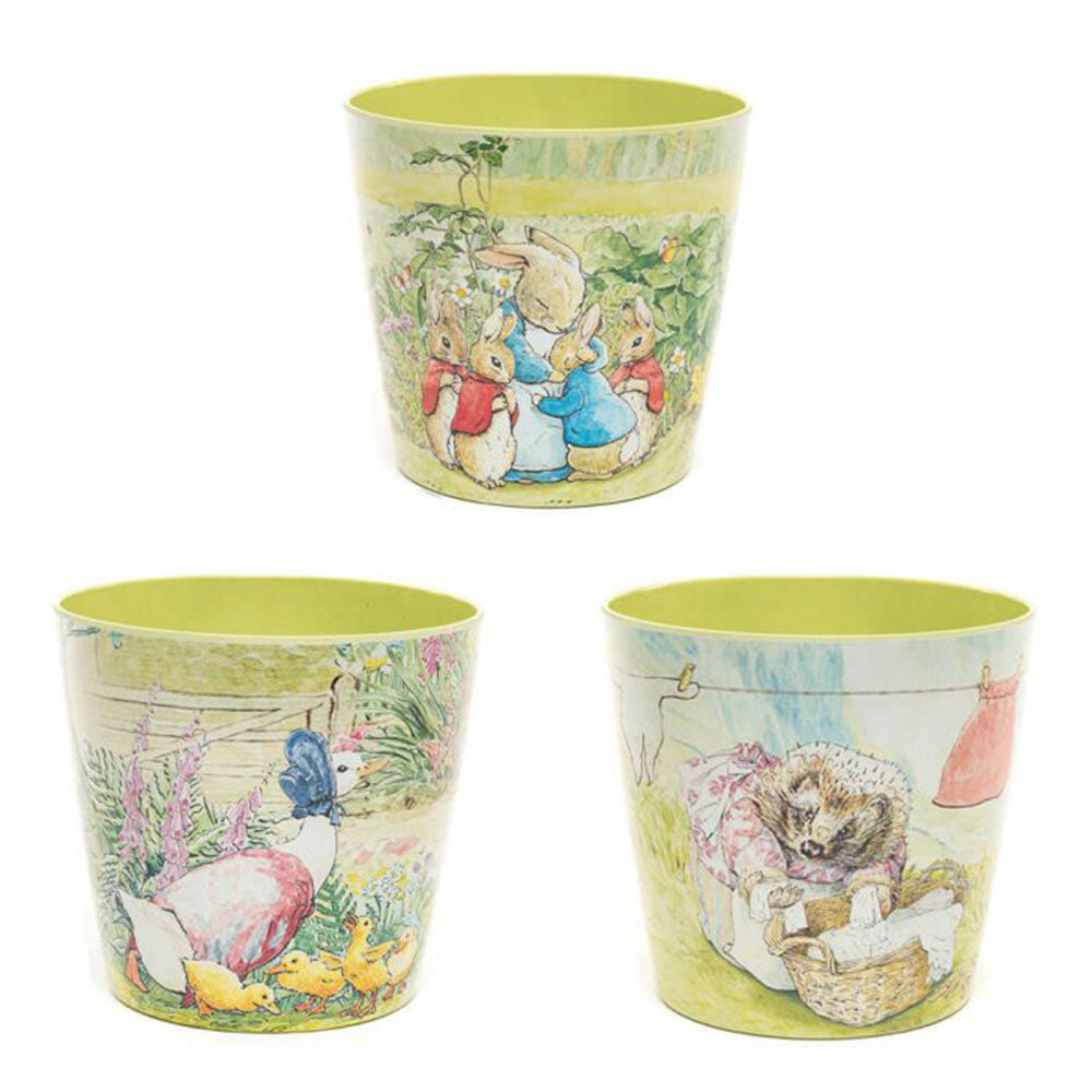 Beatrix Potter Peter Rabbit Bamboo Eco-Pot (ensemble de 3)