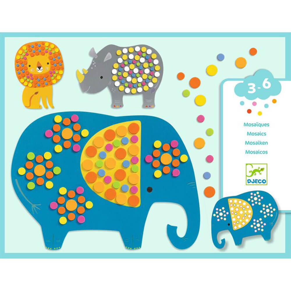 Djeco Soft Jungle trois planches mosaïques