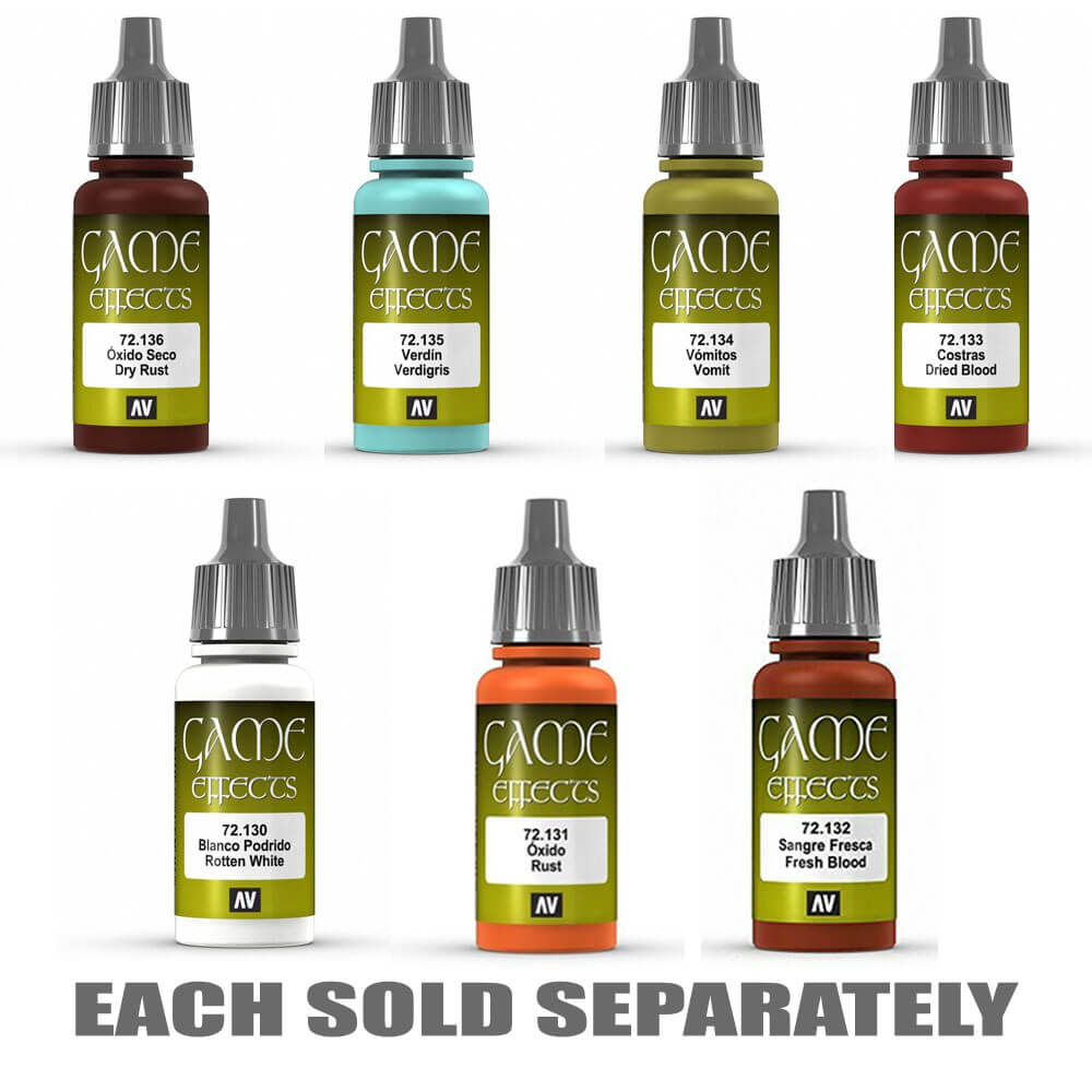 Effets de couleur du jeu Vallejo 17 ml