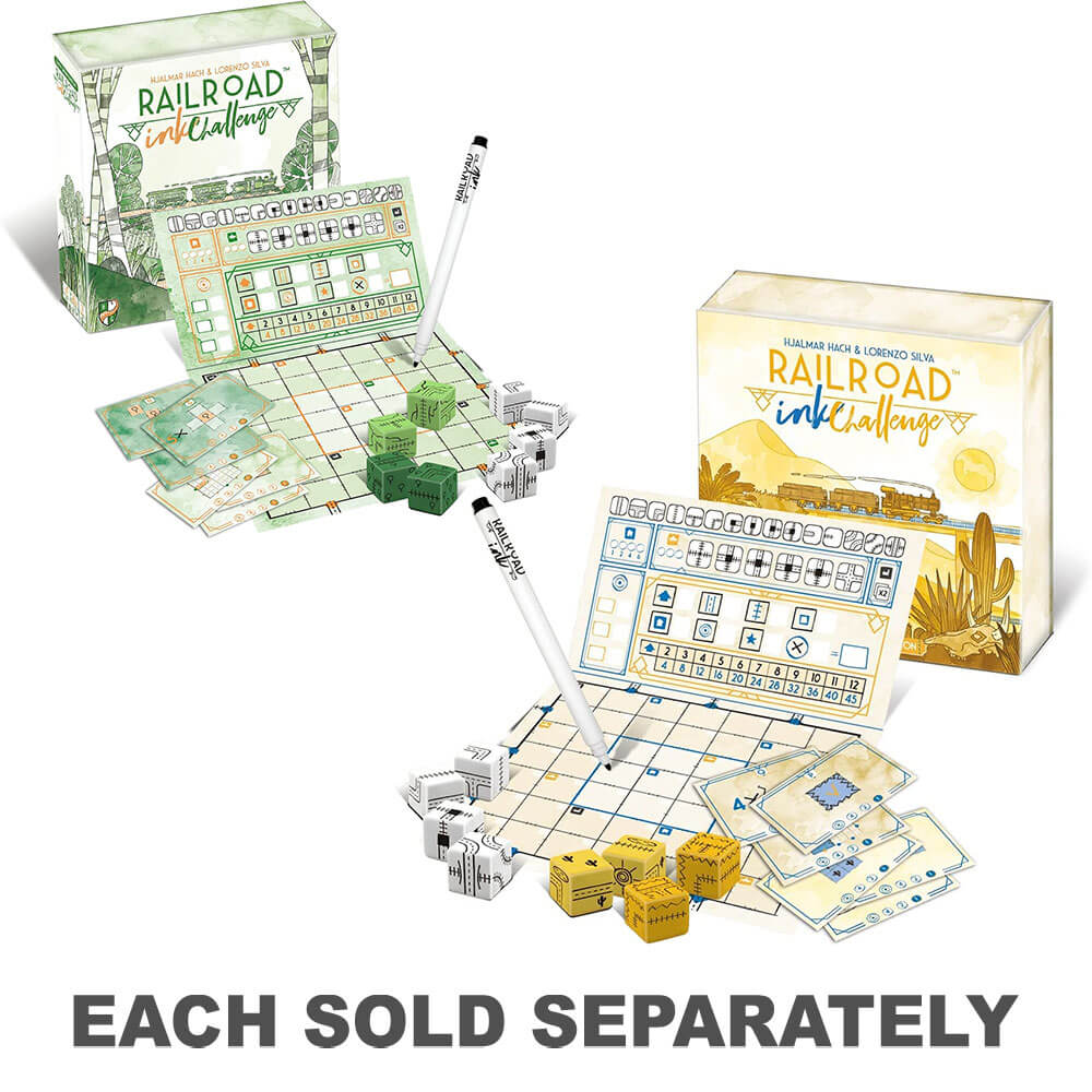 Jeu de conseil du Challenge Railroad Ink Challenge