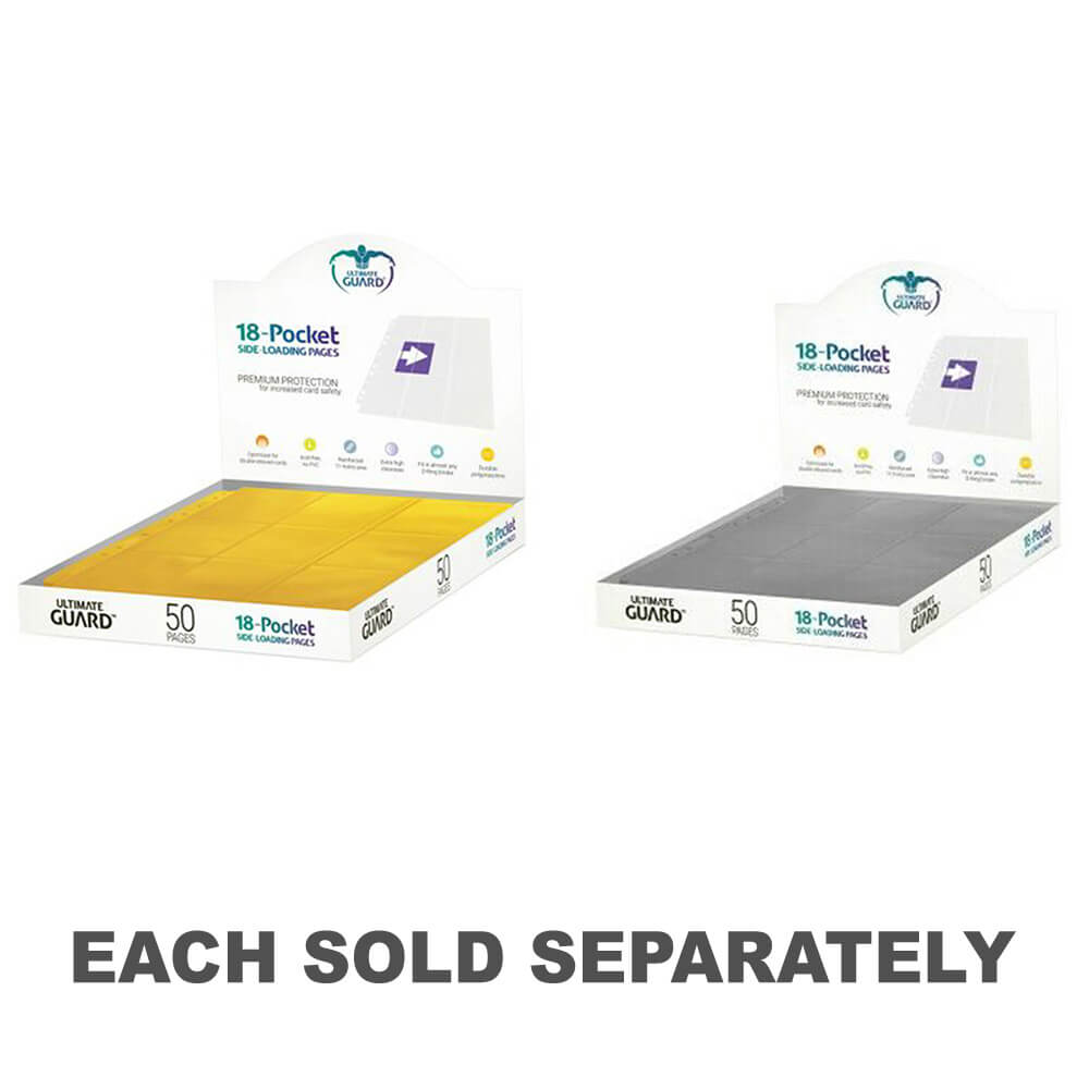 Ultimate Guard 18 Pocket Pages Loading 50pcs