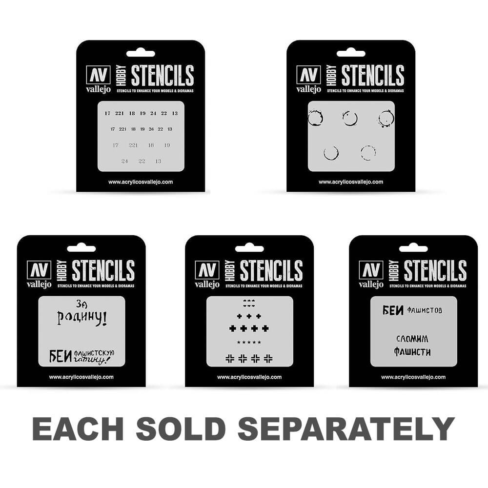 Pochoirs Vallejo AFV Marquages