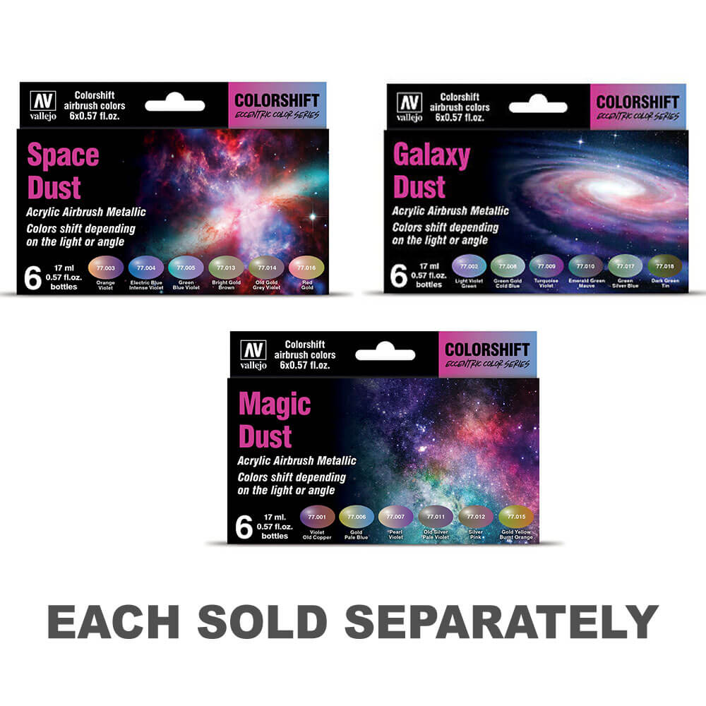 Les manettes de peinture aérographe acrylique 6 couleurs