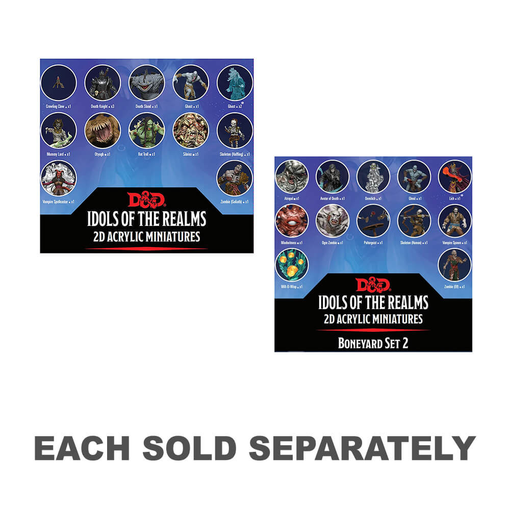 D&D Idols of the Realms Boneyard 2d Set