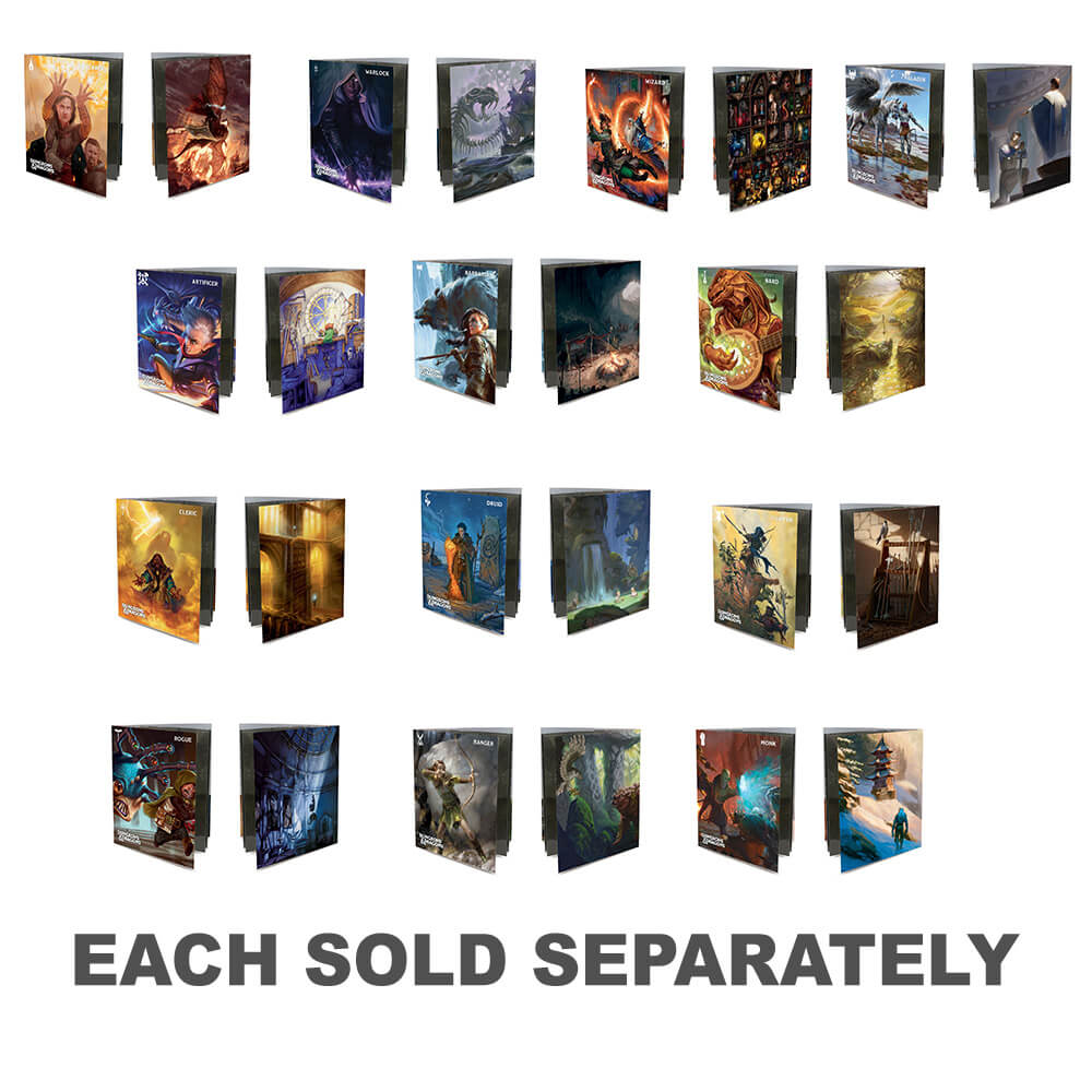 Folio de classe D&D avec autocollants