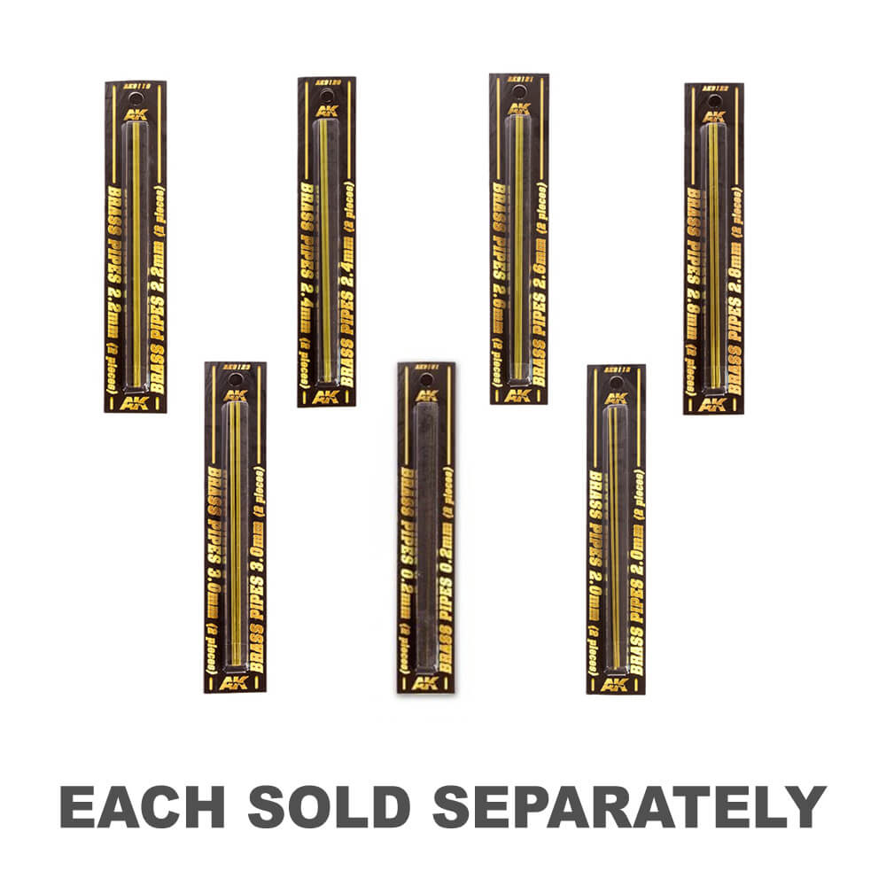 AK Interactive Modeling Pipes en laiton 2PCS.