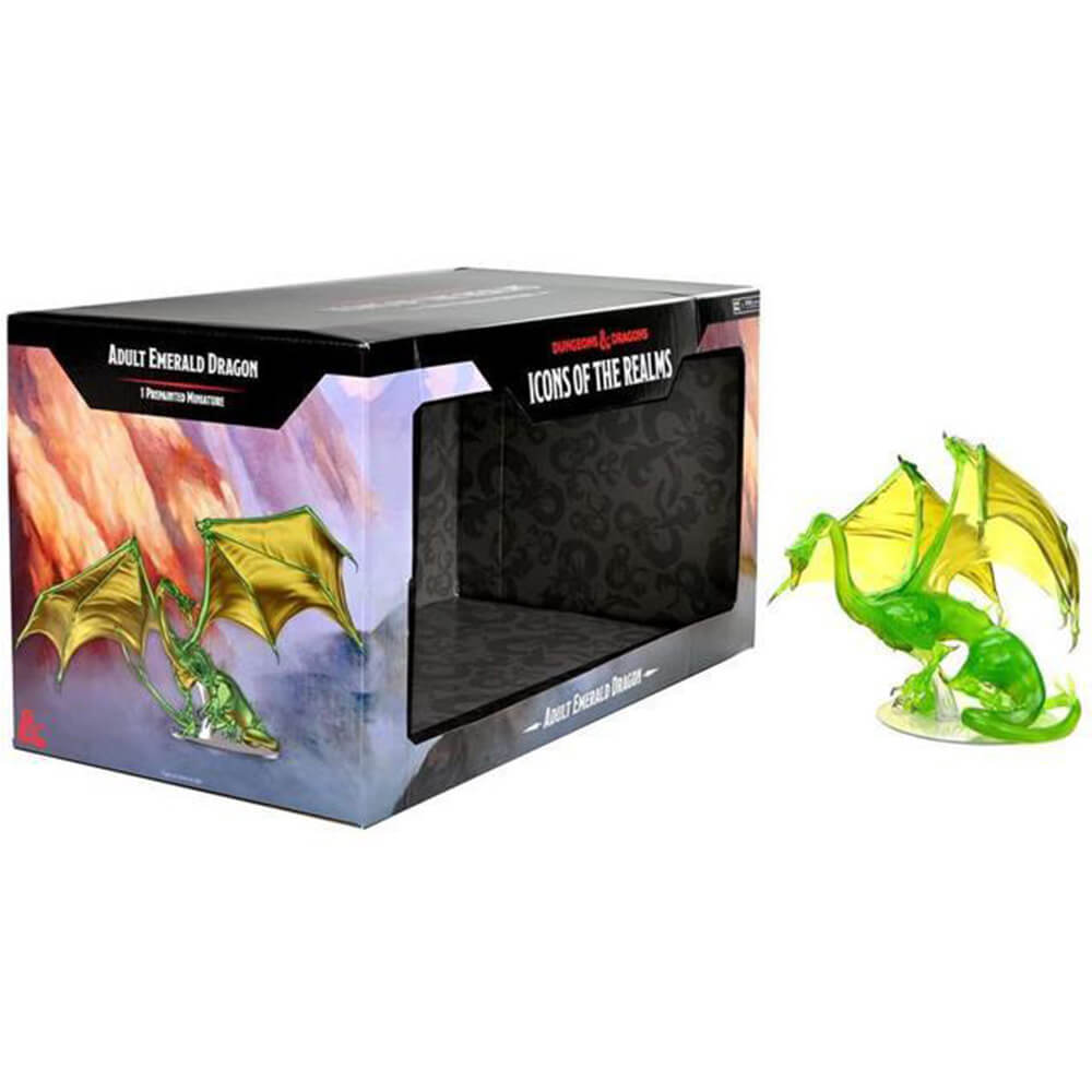 Icônes D&D des royaumes adultes Emerald Dragon Premium Figure