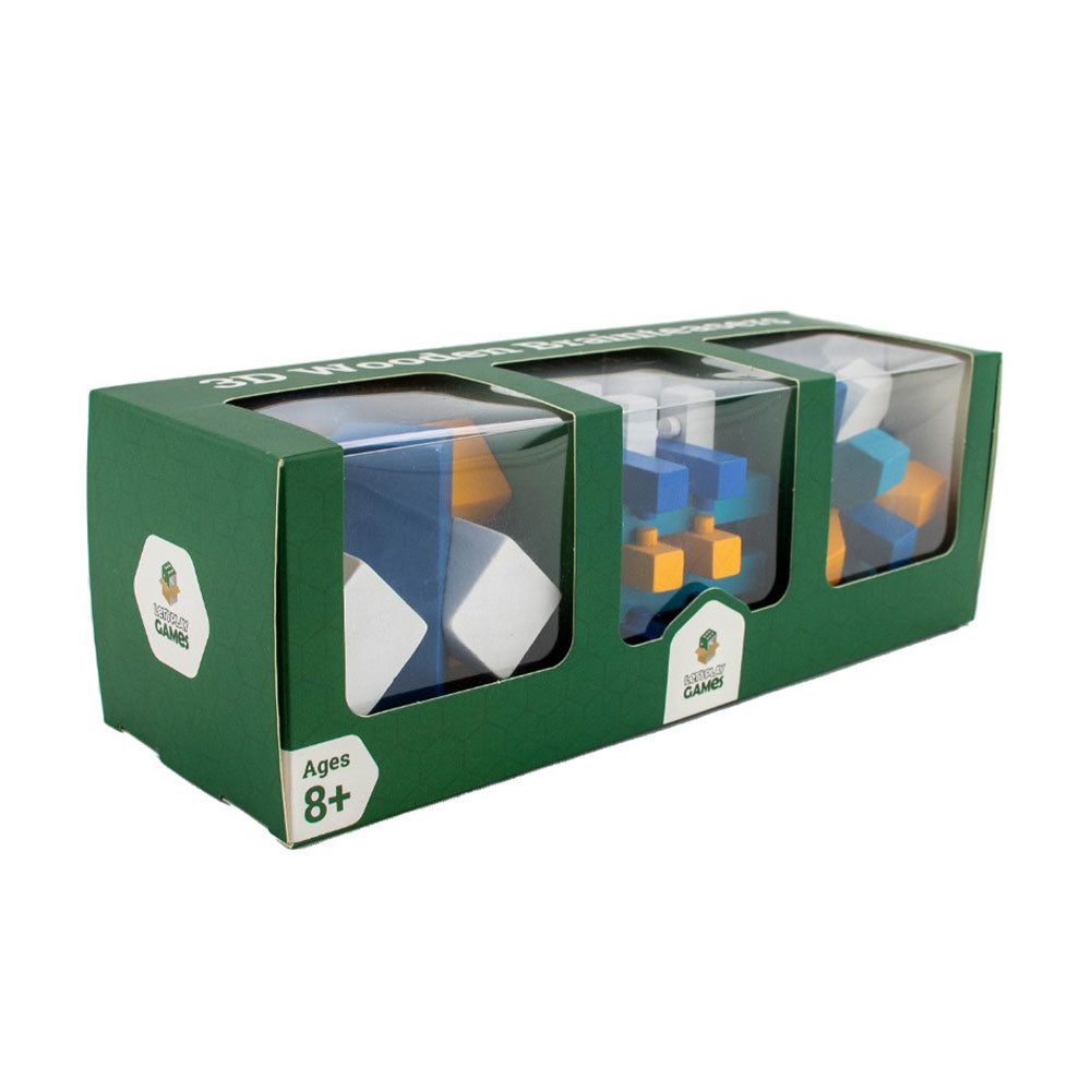 Cubes de puzzle en bois 3D Triple Pack Pack