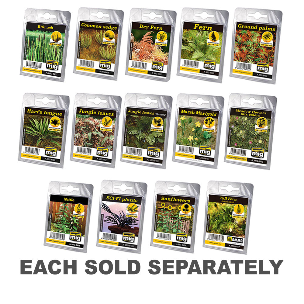 Mamo par des plantes coupées au laser mig dioramas