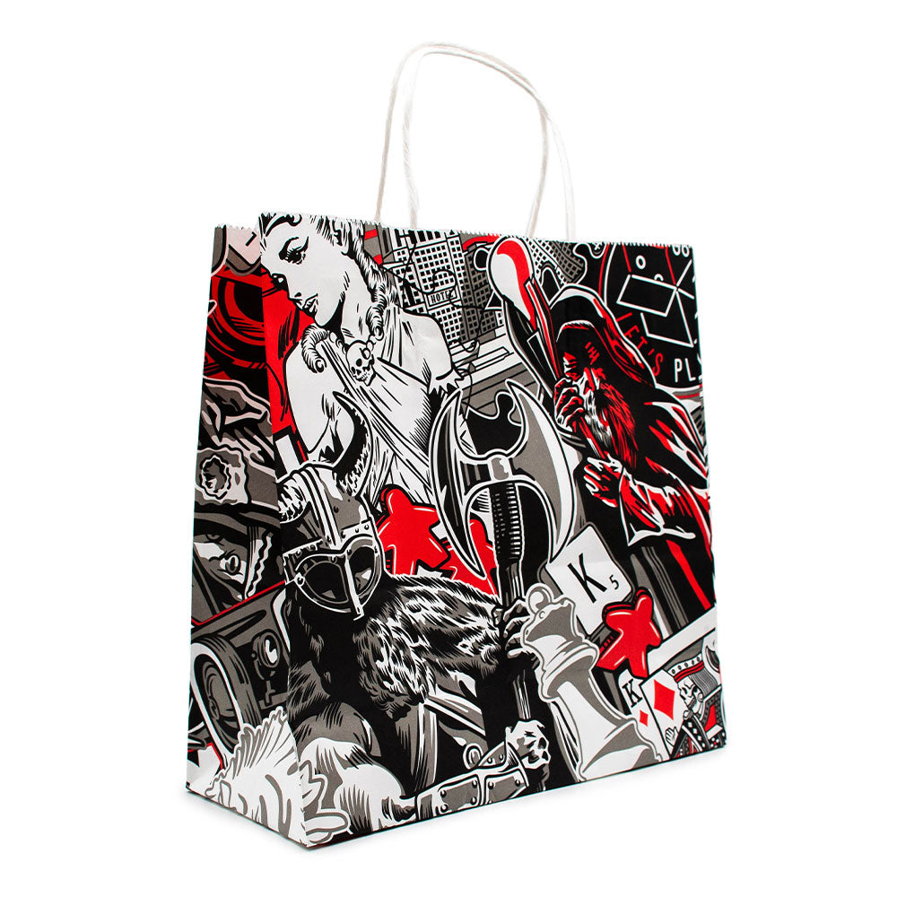 LPG Alex Lehours mini sac en papier de carton de vente au détail (rouge)