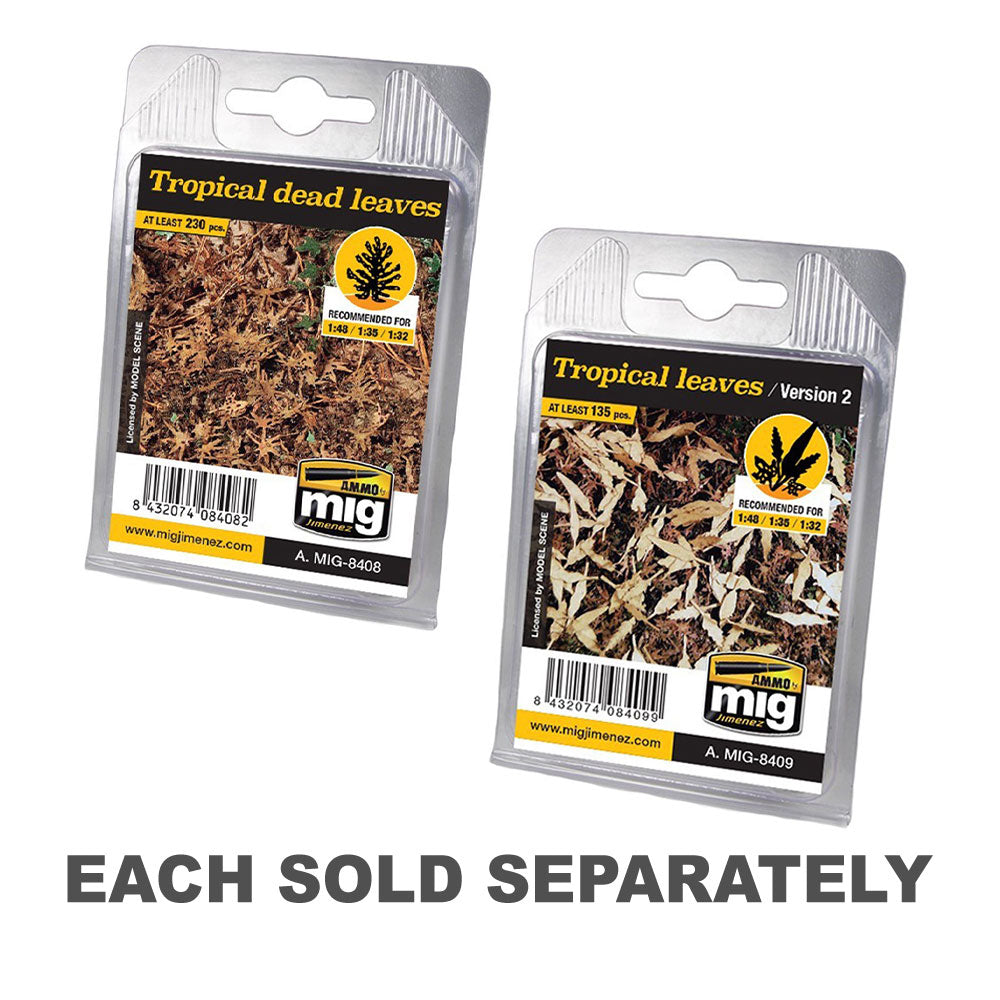 Mamo par mig dioramas feuilles tropicales