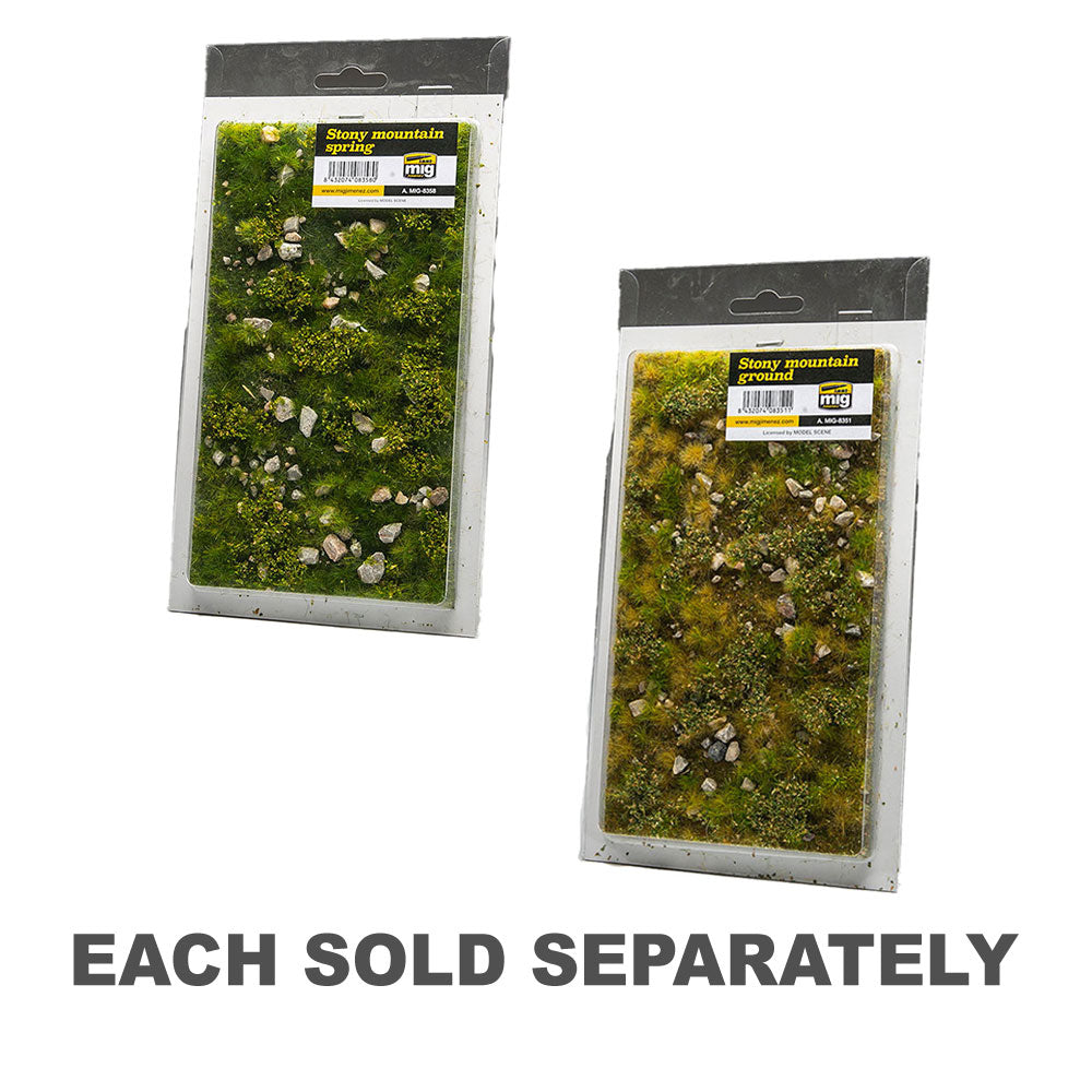 Ammo par Mig Dioramas Stony Mountain Grass Mat