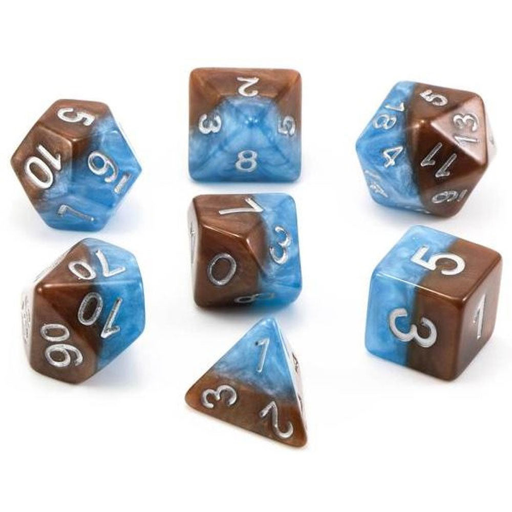 Halfies Earth Elemental Dice (ensemble de 7)