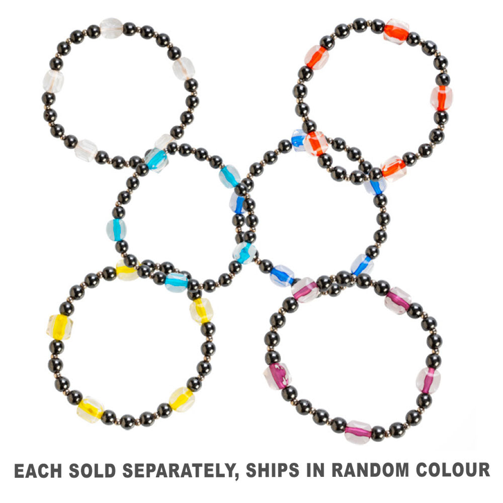 Bracelet de graines d'hématite de pierres précieuses (style aléatoire 1pc)